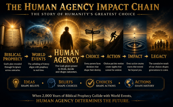 The Human Agency Impact Chain graphic